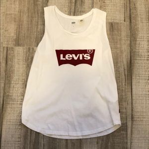 White Levi’s muscle tank